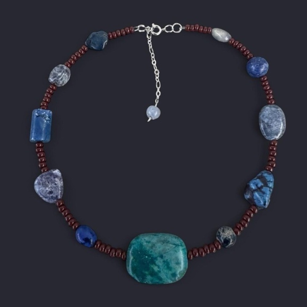 Sabrina Mixed Stone Bead Necklace